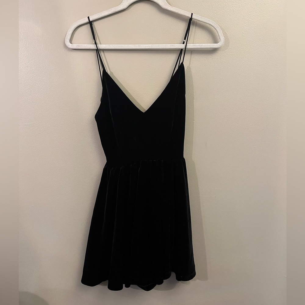 Urban Outfitters silence and noise velvet romper